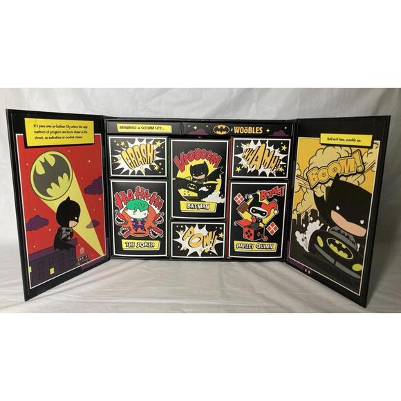 NEW The Woobles Batman Collectors Edition Complete Set In Box Joker Harley Quinn